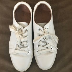 Classic white leather sneakers by Gentle Souls